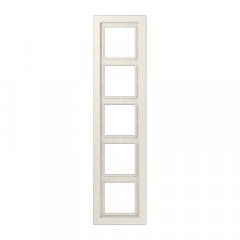 Rāmītis 5-vietīgs, vertikālā un horizontālā montāža, duroplasts, LS-DESIGN, ziloņkaula