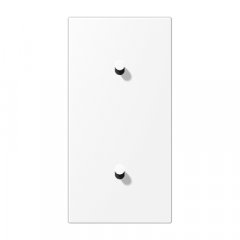 Virsma slēdžiem, 2-viet, 2 x 1 rotācijas slēdzis, vertikāli montējams, Serie LS 1912, sniegbalta matt (lackiertes Aluminium)
