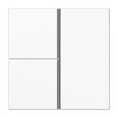 Taustiņs 3-viet, F40, Serie LS, balts