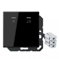 Viesnīcas koridora LED info zīme ar simboliem 230 V, Serie LS, melns