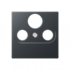 Centrālplate unversālā Sat/BK, termoplasts lakots, Serie A, anthrazit matt