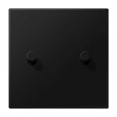 Virsma slēdžiem, 1-viet, 2 rotācijas slēdzis, Serie LS 1912, grafīta melns matēts (lackiertes Aluminium)