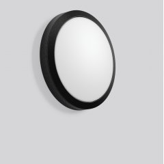 Gaismeklis ROUNDED, 3,5...9,5 W, 320...850 lm, 830, 840, anthracite, on/off Ceiling and wall luminaires, D 300 H 71, Opal glass