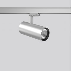 DEECOS S mini, 29 W, 3600 lm, 935, silver, on/off Surface mounted projectors, D 87 H 214, 31°