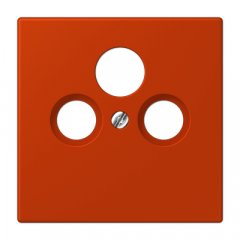 Centrālplate unversālā Sat/BK, termoplasts lakots, Serie LS, rouge vermillon 59