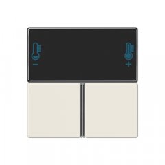 Taustiņs 3-viet, F40 KNX telpas kontrolierim, Serie AS, ziloņkaula