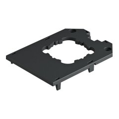 Adapterplate priekš UT34, 1 balsta ierīces 104x76x4, PA, grafīta melns, 9011 UT34 D1