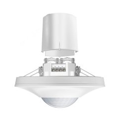 360° recessed-ceiling-mounted presence detector, slave, range approx. Ø 8 m, remote controllable