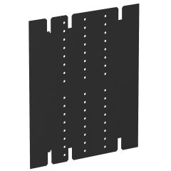 Starpsiena ar gaiss, PVC, grafīta melns, 9011 VHF-TW L