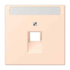 Virsma IAE/UAE-datu rozetei 1 x 8-polig, marķējams, termoplasts lakots, Serie LS, rose pâle