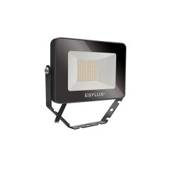 LED floodlight 10 W, 3000 K, black