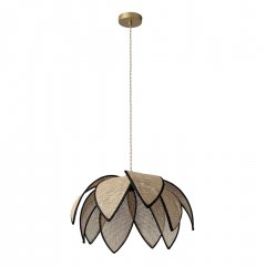 Decor Rattan Lotus Pendant 480 E27 Brown