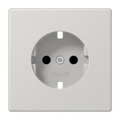 Virsma kontaktligzdai, ar bērnu drošību, duroplasts, Serie LS, gaiši pelēks