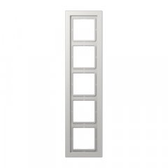 Rāmītis 5-vietīgs, vertikālā un horizontālā montāža, duroplasts, LS-DESIGN, gaiši pelēks