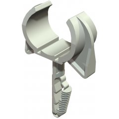 Klipsis 16-19mm, PA, gaiši pelēks, 7035