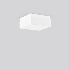 Gaismeklis QUADRAT, 12 W, 990 lm, 830, white, Phase-cut Ceiling and wall luminaires, L 280 B 280 H 120, Opal glass