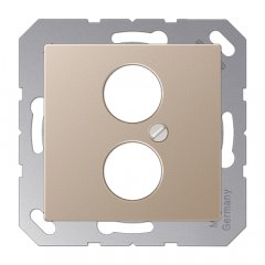 Virsma ar 2 vietām 18,5 mm Ø, Serie A, šampanieša krāsā