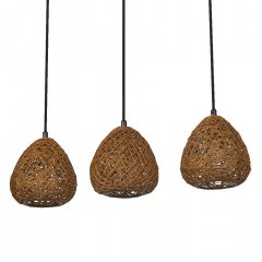 Decor Paper Drop Pendant Linear 3XE27 Beige