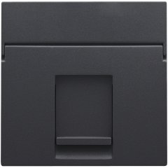 Central plate data 1x RJ, anthracite coated