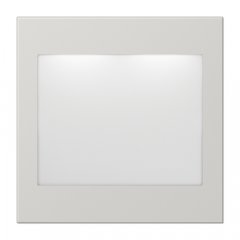 LED info zīme, balts un zils, Serie LS, gaiši pelēks (lackiertes Aluminium)