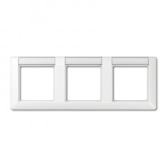 Rāmītis 3-vietīgs, marķējams, horizontāla montāža, duroplastss antibakteriāls, AS 500, balts