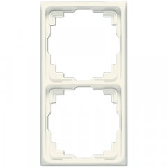 Montāžas rāmis kabeļu kanāliem 2-vietīgs, vertikālā un horizontālā montāža, termoplasts, CD, ziloņkaula