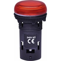 Kompaktā LED spuldze 230V AC/DC - sarkana