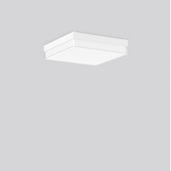 Gaismeklis FLAT SLIM square, 13...21 W, 1300...2300 lm, 830, 840, white, DALI Ceiling and wall luminaires, L 300 B 300 H 67, Opal glass