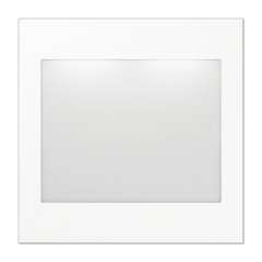 LED info zīme, balts un zils, Serie LS, balts (lackiertes Aluminium)