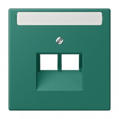 Virsma IAE/UAE-datu rozetei 2 x 8-polig, marķējams, termoplasts lakots, Serie LS, vert anglais