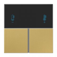 Taustiņs 3-viet, F40 KNX telpas kontrolierim, Serie LS, misiņš