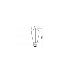 Spuldze Vintage 1906® LED CLASSIC A, Globe and EDISON WITH FILAMENT-MAGNETIC STYLE 16 2.2 W/2700 K CLEAR E27