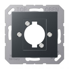 Centrālplate XLR-Steckverbinder (P-Serie), termoplasts lakots, Serie A, anthrazit matt