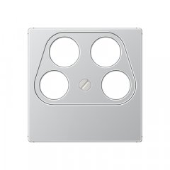 Centrālplate 4-vietīga SAT-TV-kontaktligzda (Ankaro), termoplasts lakots, Serie A, alumīnijs