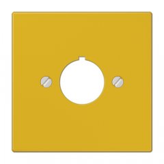 Virsma komunikāciju rozetei 22,5 mm Ø, duroplast, Serie LS, dzeltens