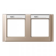 Rāmītis 2-vietīgs, marķējams, horizontāla montāža, A 500, šampanieša krāsā