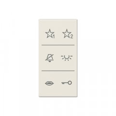 Virsma ar simboliem Audio, F50, Serie AS/A, ziloņkaula