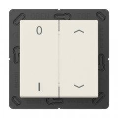 EnOcean slēdzis-raidītājs kanālu skaits 4, simboli 0 I un bultiņa, Serie AS, ziloņkaula