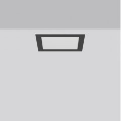 TOLEDO FLAT+ square, 15 W, 1550 lm, 827-865, anthracite, DALI Recessed downlights, L 230 B 230 H 2 H