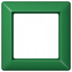 Rāmītis 1-vietīgs, vertikālā un horizontālā montāža, termoplasts, AS 500, zaļš