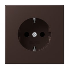 Kontaktligzda SCHUKO, 16 A 250 V ~, ar bērnu drošību, Serie LS, terre d’ombre brûlée 59