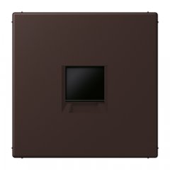 Virsma (ar fiksatoru) modulārai datu rozetei 1-vietīga, UMA-CAT6A, termoplasts lakots, Serie LS, terre d’ombre brûlée 59