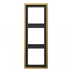 Rāmītis 3-vietīgs, vertikālā un horizontālā montāža, zelta krāsā, LS 990,