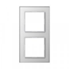 Stikla rāmītis 2-vietīgs, vertikālā un horizontālā montāža, A CREATION, balts
