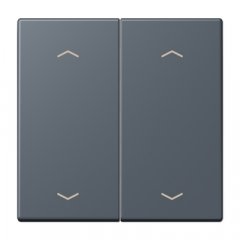 Taustiņs KNX slēdzim, ar virzienrādītāju 2-viet, Serie LS, gris fonce 59