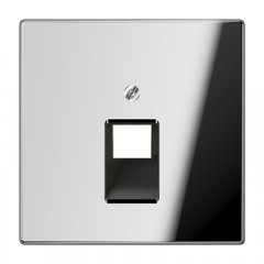 Virsma IAE/UAE-datu rozetei 1 x 8-polig, Metall verchromt, Serie LS, glanzchrom