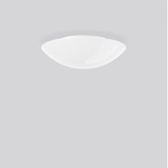 Gaismeklis FLAT BASIC, white, on/off Ceiling and wall luminaires, D 420 H 124, Opal glass, HF movement sensor