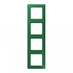 Rāmītis 4-vietīgs, vertikālā un horizontālā montāža, termoplasts, AS 500, zaļš