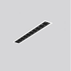 Gaismeklis BEAMLINE SLIM, 25 W, 1900 lm, 927, white, on/off Recessed ceiling luminaires, L 295 B 45 H 2 HEL 60, Mini-Reflector-System