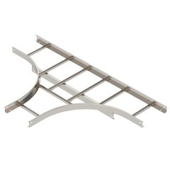 T-elements kabeļu trepem ar VS spraišļiem 60x300, V2A, 1.4301, 2B